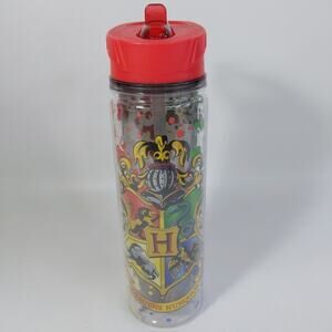 Harry Potter Hogwarts Clear Plastic Water Bottle Warner Bros. Movies Tumbler‎